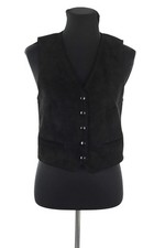 Vesteon en cuir noir The