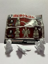 Figurines Gashapon TOHO Monster Godzilla Keshi X3 - Color White - Japan