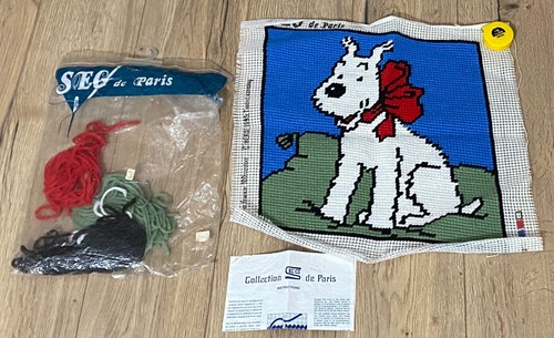 Canevas tintin milou coussin - milou,