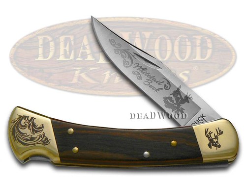 Buck 110 wooden whitetail - wooden,
