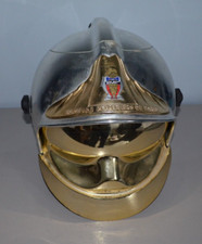 Vintage Seau à Glace Casque les Pompiers de Paris Argenté Or Gallet CGF France