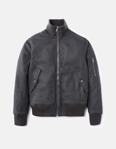 Superbe blouson en laine - -,