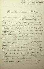 ✒ L.A.S Jacques AUPICK général beau-père de BAUDELAIRE au peintre Ernest BRETON