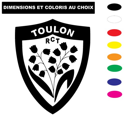 Sticker autocollant toulon - autocollant,