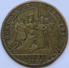 JETON LOUIS XV SACRE A REIMS 1723