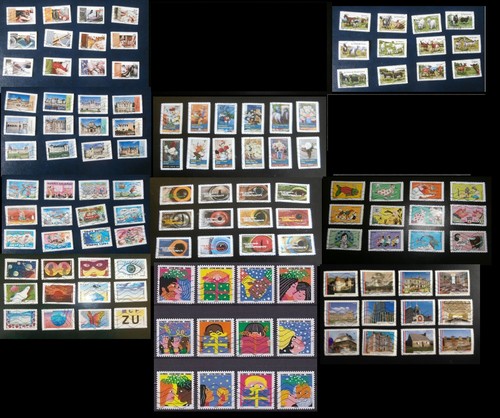 Série timbres adhésifs - timbres,