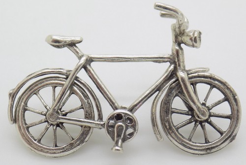 Miniature velo argent massif - miniature,