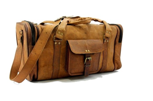 Sac voyage cuir - en,