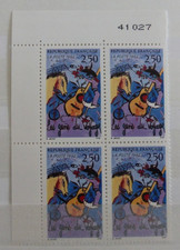 france.bloc de 4 numéroté du