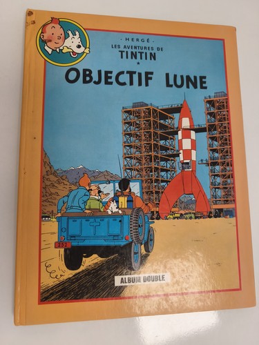 Tintin objectif lune album - lune,