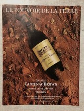 Publicité Papier 2022- Vin rouge Margaux - Château Cantenac Brown