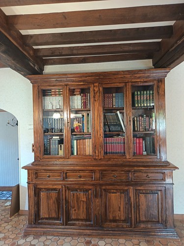 Bibliothèque bois massif - bibliothèque,