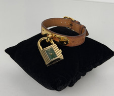 Hermes Kelly Watch Green Dial