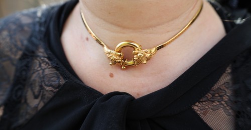 Collier gontie têtes - collier, de