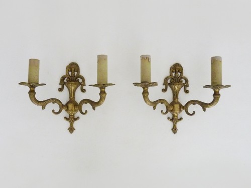 Paire appliques pot feux - d'appliques,