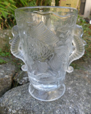 Josef Inwald Barolac Vase Hippocampe Poisson Art Déco parfait état 18,5cm X12cm