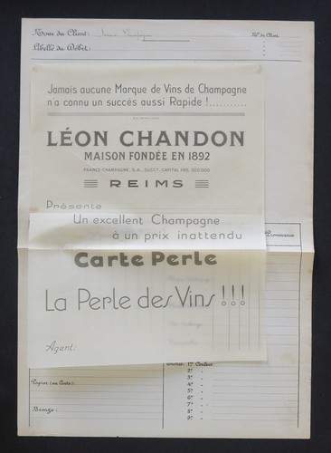 Facture vierge champagne leon - vierge,