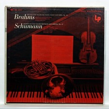 HORSZOWSKI, SCHNEIDER, NEW YORK QT - BRAHMS trio SCHUMANN quartet COLUMBIA LP