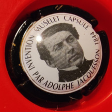 capsules de champagne   jacquesson & fils   n°14  (noir et blanc)  cote 8€