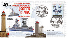 NAV09JA-24C : 2010 - Pli "Retour de mission du PH Jeanne d'Arc à Brest" - oblit.