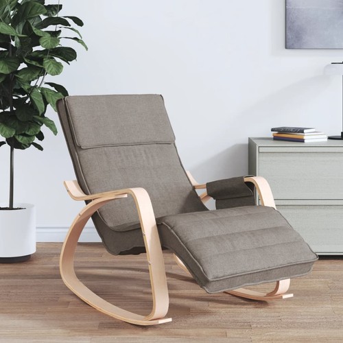 Chaise bascule marron - chaise,