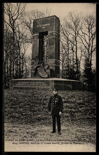 Cpa compiègne monument de - monument,