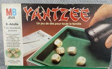 Yahtzee de MB vintage Ancien Jeu de dés chance et stratégie Famille 8 Plus Ans