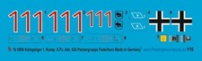 Peddinghaus-Decals 1/16 0990 Tigre II Panzergruppe Paderborn 1. Compatible Noir