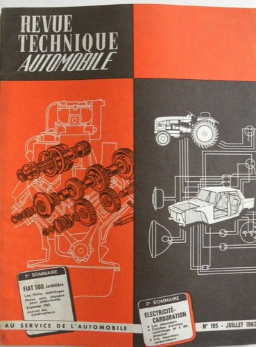 Revue technique automobile rta - technique,