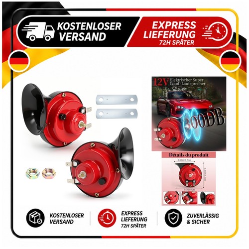 Klaxon voiture 12v universel - klaxon,
