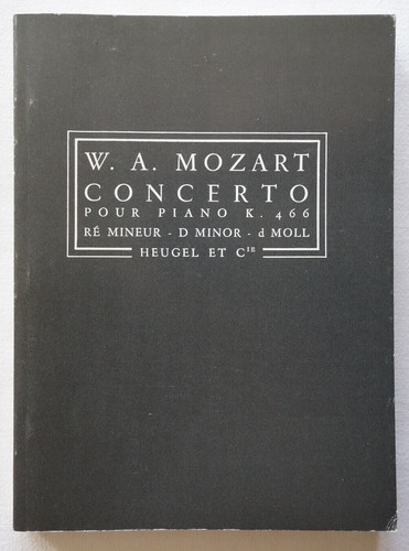 Concerto pour piano 466 - pour, ré