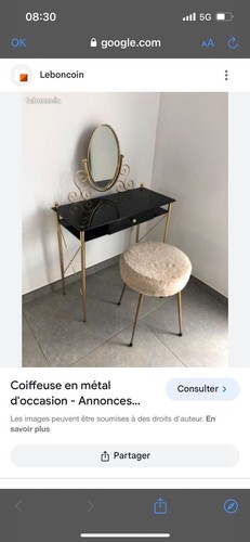 Coiffeuse table de toilette - table,