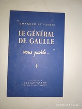 Honneur et patrie. Le général de Gaulle vous parle. RPF. Ca. 1947.