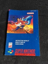 Notice Super Nintendo Aladdin