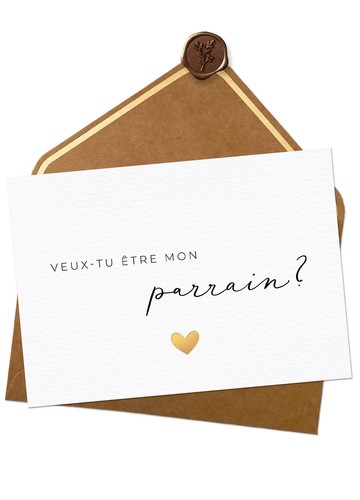 Veuxtu être mon parrain - , carte