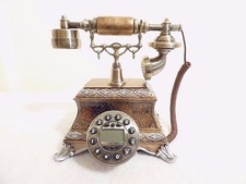 téléphone rétro vintage style ancien côtés mosaïque.