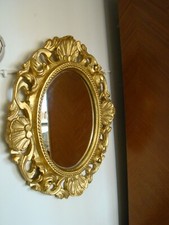 Très joli miroir contemporain  à décor de perles et coquilles  #1129#