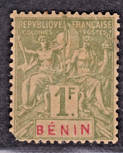Timbre 1894 colonies benin - timbre,