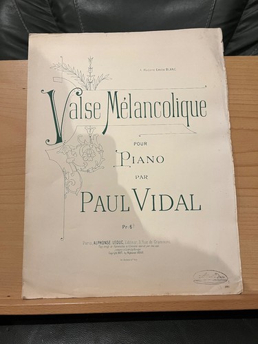 Paul vidal valse - paul, mélancolique