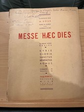 Chanoine M. Roux Messe Haec