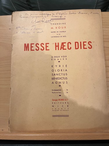 Chanoine roux messe haec - chanoine, m.