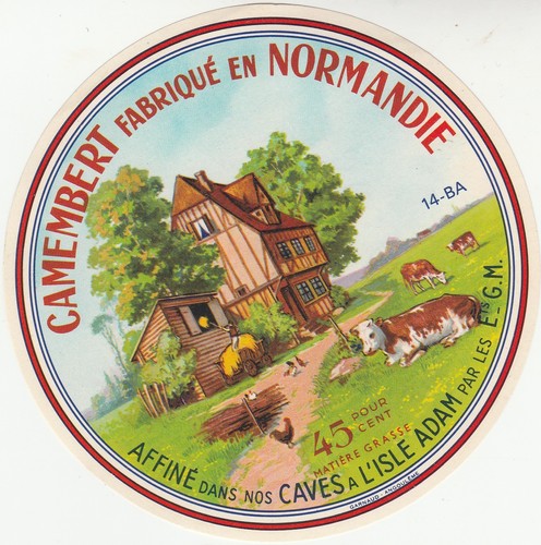 275 etiquette de camembert - ,