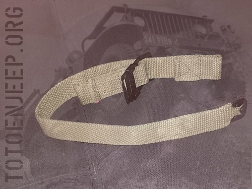 Sangle pelle us ww2 jeep - .,