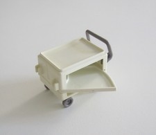 PLAYMOBIL (Y1148) HOPITAL - Chariot Blanc pour Repas Vaisselles Chambre 3495