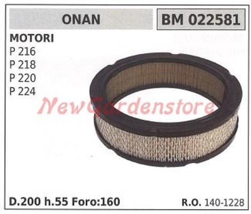 Filtre air onan pour - À,
