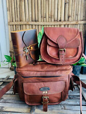 Cuir Sac pour Tout Appareil Photo 11 " Vintage Bandoulière Épaule Gratuit