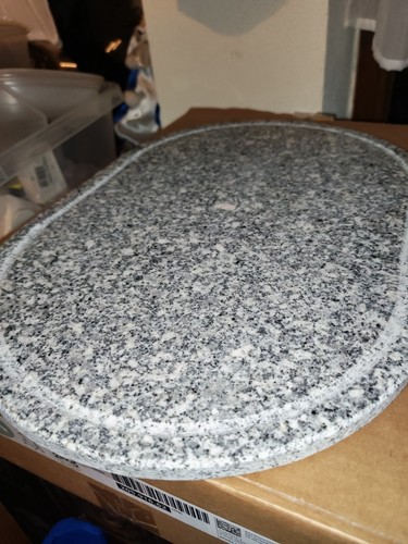 Plaque ovale granit ou - plaque,
