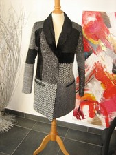 MANTEAU PATCHWORK DE TISSUS COAT COLLECTION DESIGUAL  XL 44 46 uk 16 18