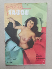 Revue PARIS TABOU 39- Charme, Pin-up, erotisme - 1950