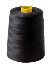 Fil à Coudre Noir pour Machine à coudre et Surjeteuse - Grande bobine de 9000...